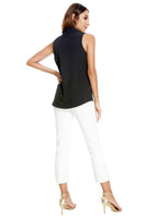 Women's Sleeveless Button Down Blouse – V-Neck Casual Summer Tank Top