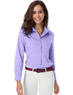Women's Long Sleeve Button Down Shirt – Stretch Wrinkle-Resistant Work Blouse