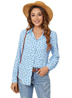 Women's Long Sleeve Button Down Shirt – Stretch Wrinkle-Resistant Work Blouse